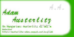 adam austerlitz business card